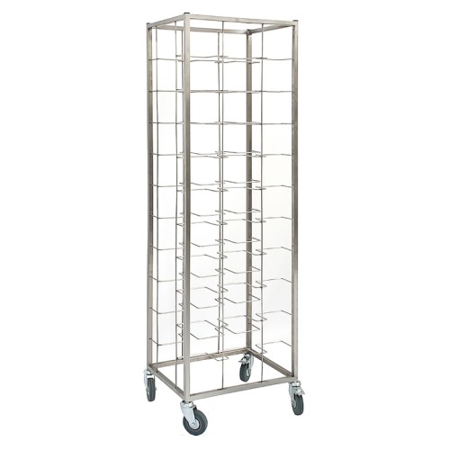 Тележка-шпилька для подносов Simeco 42х55х180 см, универсальная, 10 уровней, на колесах S