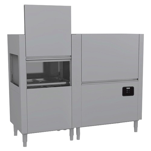 Машина посудомоечная конвейерная Krupps Evolution EVO301 ESX, система предварительной мойки EV-PW900, стол выходной роликовый EV-PW900, двойной дозатор моющего и ополас