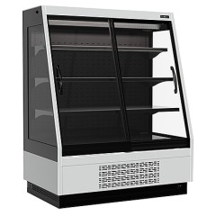 Горка холодильная Carboma F16-08 VV 1,3-1 0300 STANDARD фронт X1 версия 2.0 9006-9005