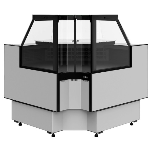 Витрина холодильная Carboma Palm 3 GC95 VM 6-1 версия 2.0 внутренний угол (9006-9005 без боковин)