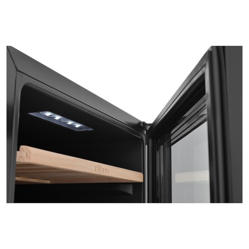 Винный шкаф Zugel ZCWF521DB черный