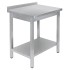 Стол производственный универсальный Luxstahl СПУ-9.5/7/8.5 со сплошной полкой (нерж. сталь)