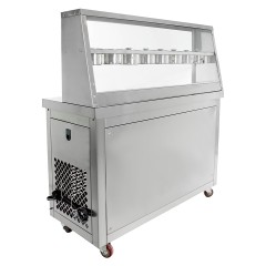 Фризер для жареного мороженого Foodatlas KCB-2Y (контейнеры, стол для топпингов, система контроля температуры)