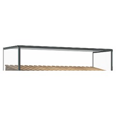 Надстройка стеклянная Carboma с шелкографией 0,9 со створками (куб)