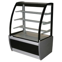 ВИТРИНА КОНДИТЕРСКАЯ KAYMAN K-ВК-1300 ОТКРЫТАЯ СЕРЕБРО