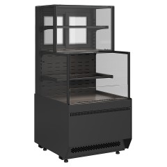 Витрина кондитерская комбинированная Carboma KC70 VV/VV 0,6-2-1 Standard боковина ступенька версия 2.0 (9005)