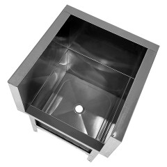 Ванна моповая Mecon Norma Zn ВМСн 700х700х500 (800) мм П-образная облицовка