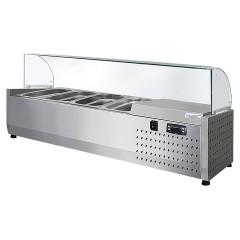 Витрина холодильная Finist ToppingBox НХВсм-4 с моллированным стеклом