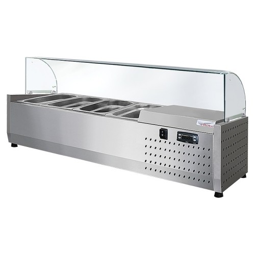 Витрина холодильная Finist ToppingBox НХВсм-4 с моллированным стеклом