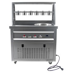 Фризер для жареного мороженого Foodatlas KCB-1Y (контейнеры, стол для топпингов, система контроля температуры)