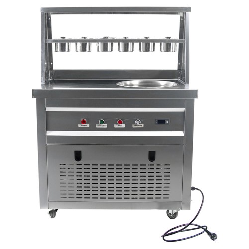 Фризер для жареного мороженого Foodatlas KCB-1Y (контейнеры, стол для топпингов, система контроля температуры)