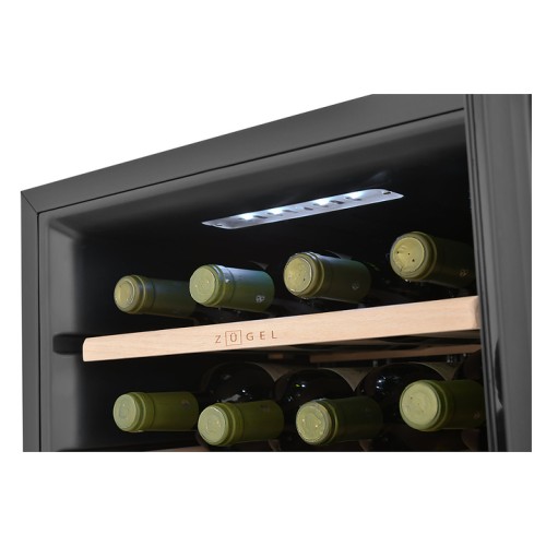 Винный шкаф Zugel ZCWF281DB черный