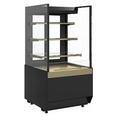 Витрина кондитерская Carboma KC70 VV 0,6-1 Standard без боковин, версия 2.0 (Bronze 9005/0109)