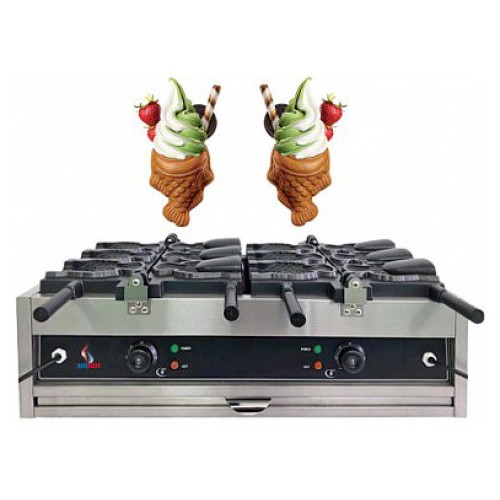 Вафельница тайяки Airhot рыбки WBFT-6 тайяки