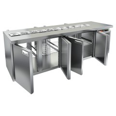 Стол для салатов сквозной HICOLD SL2T-1111/SN (1/6) без крышки