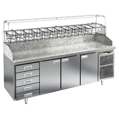 Стол для пиццы HICOLD PZ4-111/GN (без витрины)