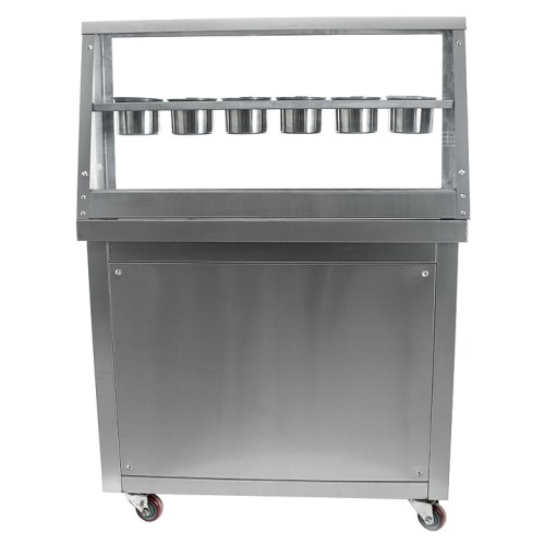 Фризер для жареного мороженого Foodatlas KCB-1F (контейнеры, стол для топпингов)