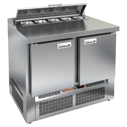 Стол для салатов HICOLD SLE2-11GN З (1/6) с крышкой