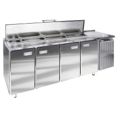 Стол холодильный для салатов Finist СХСс-700-4(1/6) (боковой холодильный агрегат)