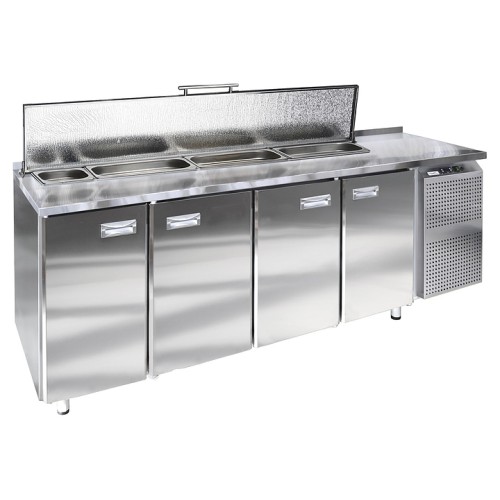 Стол холодильный для салатов Finist СХСс-700-4(1/6) (боковой холодильный агрегат)