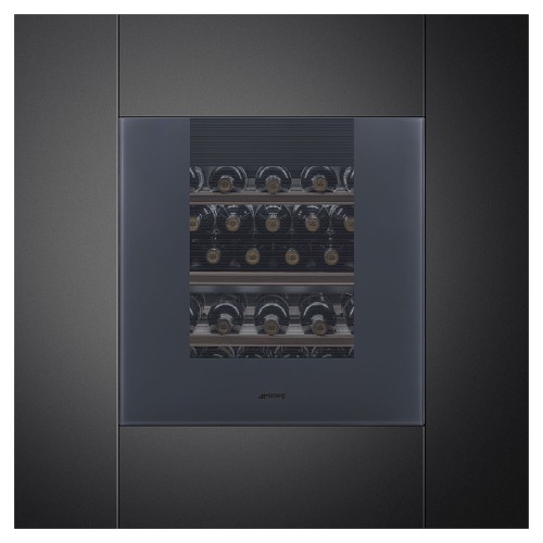 Винный шкаф SMEG CVI129G Neptune Grey серый / стекло