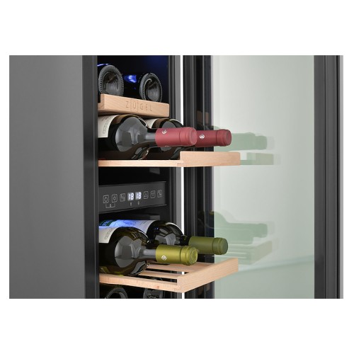 Винный шкаф Zugel ZCWI170DB черный