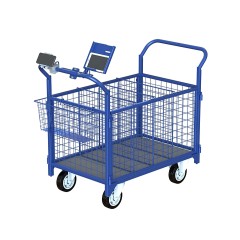 Тележка платформенная MetallCart ТС1 с сетчатыми бортами