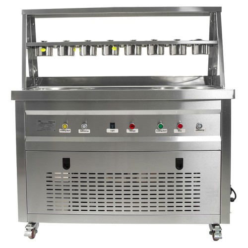 Фризер для жареного мороженого Foodatlas KCB-2Y (контейнеры, световой короб, стол для топпингов)