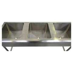 Ванна моечная Oceanus 7-007.1 1590х530х860 мм (нерж. сталь)