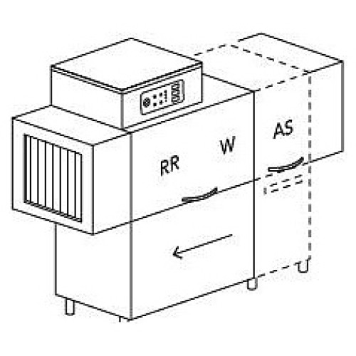 МАШИНА ПОСУДОМОЕЧНАЯ DIHR RX 104 DX+DDE+XP+DR64