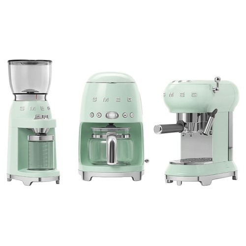 Кофемолка SMEG CGF11PGEU пастельная зеленая