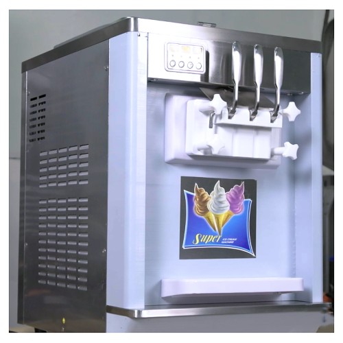 Фризер для мягкого мороженого Hualian HIM-03 (помпа, ночное хранение, 3 рожка)