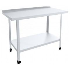 Стол разделочный ПищТех Стандарт СРОб-15/8С304НК-П с бортом