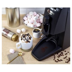 Кофемолка электрическая Santos 55BF черная с мобильным темпирующим устройством