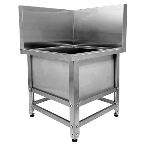 Ванна моповая Mecon Norma Zn ВМСн 630х630х500 (800) мм Г-образная облицовка, левая