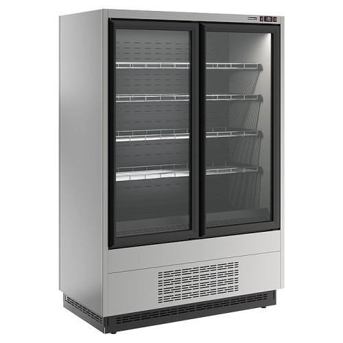 Горка морозильная Carboma FC 20-07 VL 1,3-1 версия 2.0 Standard 0300 (фронт X5L, бок металл) 9006-9005