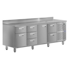 Стол холодильный KAYMAN КСХ-4312/70 (1 дверь, 7 ящиков)