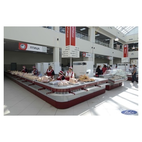 Стол холодильный Lida S-1 (1200х1200х900 мм) встроенный холод, угловой внешний