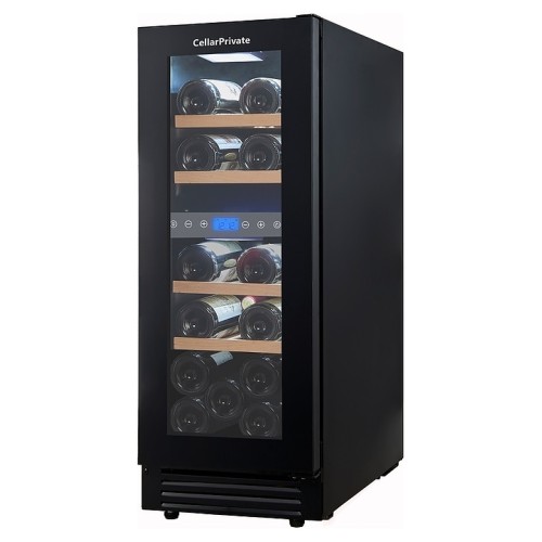 Винный шкаф Cellar Private CP017-2TBH черная дверь со скрытой рукояткой