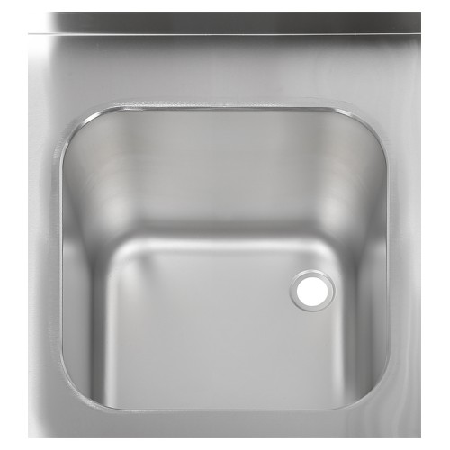 Ванна моечная Luxstahl ВМ3 18/7/8.5 (стл.430-0.8) без фартука