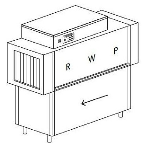 МАШИНА ПОСУДОМОЕЧНАЯ DIHR RX 164 E SX+DDE+XP