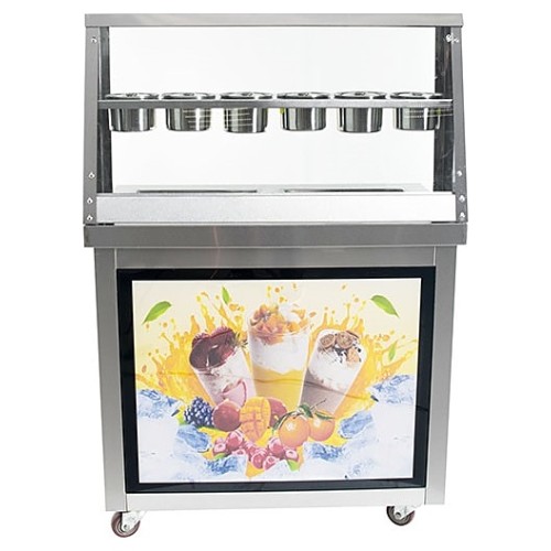 Фризер для жареного мороженого Foodatlas KCB-2F (контейнеры, световой короб)