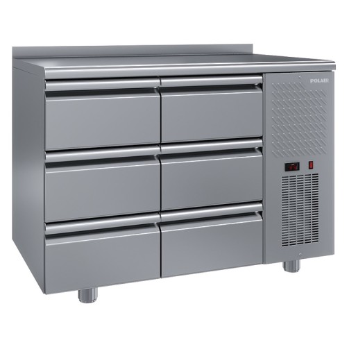Стол холодильный POLAIR TM2-33-G с бортом