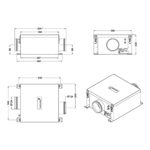Установка вытяжная Ventmachine Orange EV400