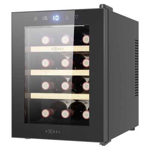 Винный шкаф Zugel ZTWF121B черный