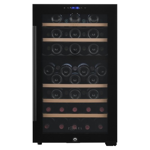 Винный шкаф Zugel ZCWF521DB черный