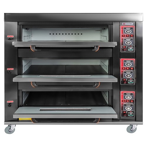 Печь хлебопекарная Miratek BK-39E + каменный под (3 яруса) + пароувлажнение