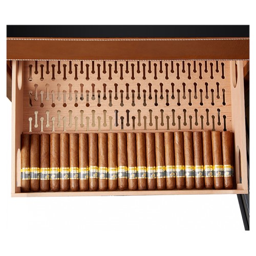 Шкаф для сигар Afidano L6 коньячная кожа