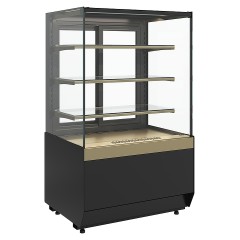 Витрина кондитерская Carboma KC70 VV 0,9-1 Standard версия 2.0 (Bronze 9005/0109)
