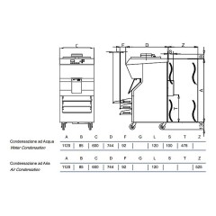 Батч-фризер для мороженого STAF59 BFX1500 W